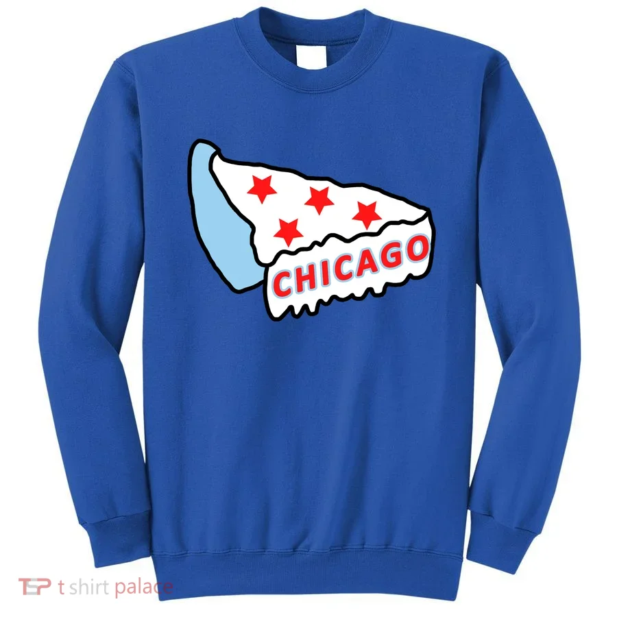 Deep Dish Chicago Pizza Flag Sweatshirt