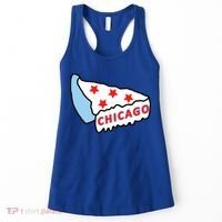 Deep Dish Chicago Pizza Flag Women's Tank Top thumb 0