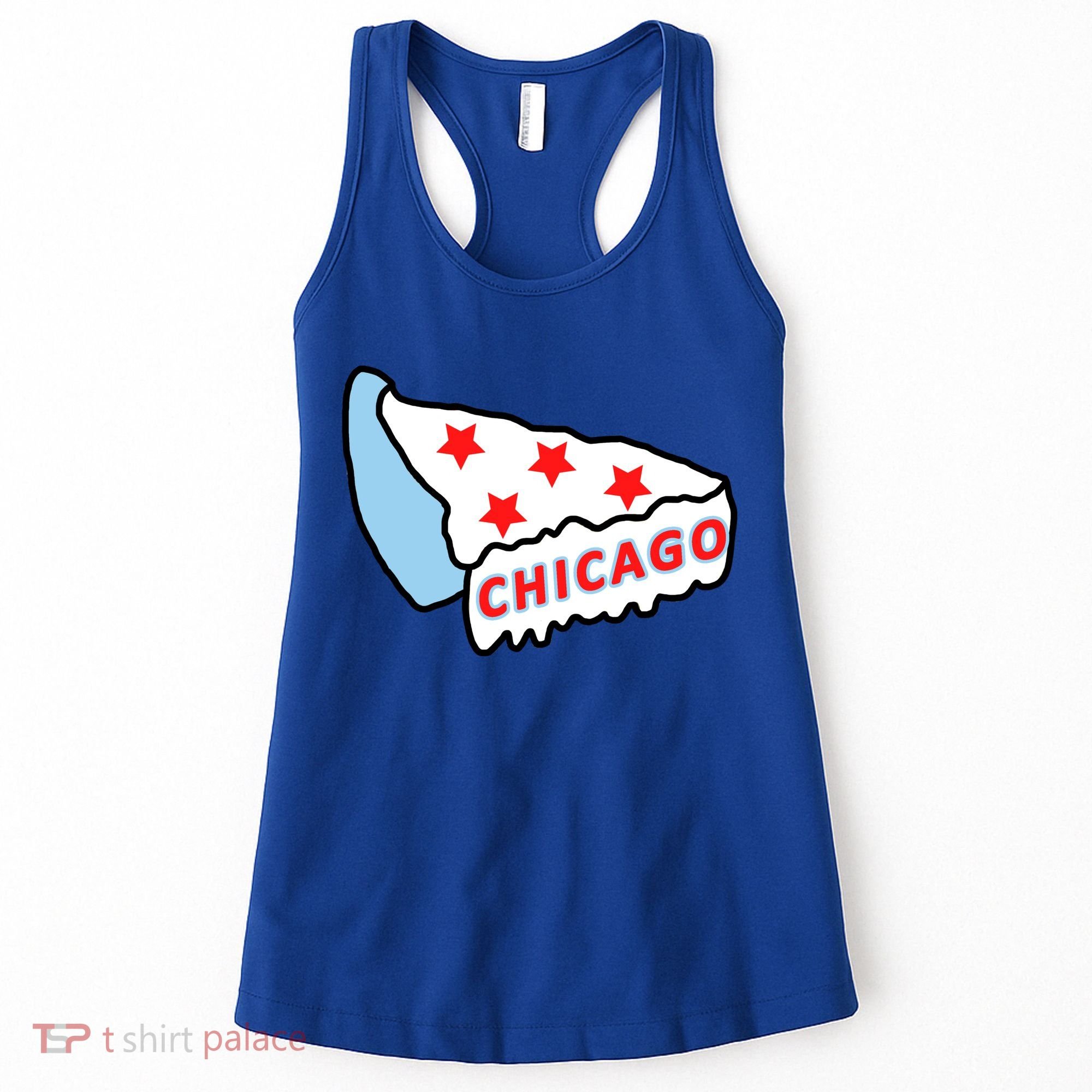 Deep Dish Chicago Pizza Flag Women's Tank Top