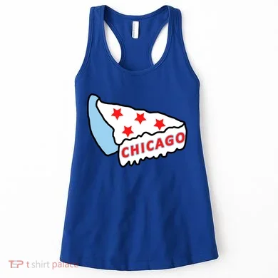 Deep Dish Chicago Pizza Flag Women's Tank Top