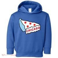 Deep Dish Chicago Pizza Flag Toddler Hoodie thumb 0