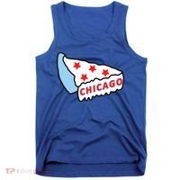 Deep Dish Chicago Pizza Flag Tank Top thumb 0