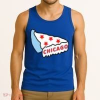 Deep Dish Chicago Pizza Flag Tank Top thumb 3