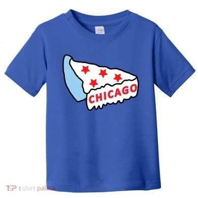 Deep Dish Chicago Pizza Flag Toddler T-Shirt