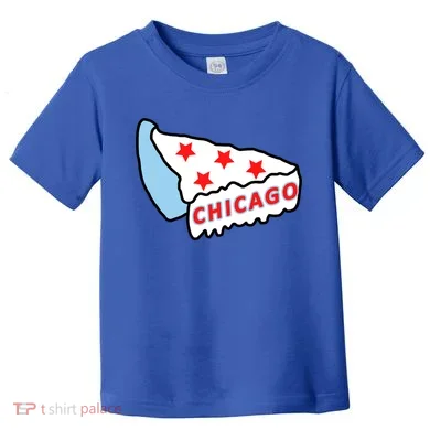 Deep Dish Chicago Pizza Flag Toddler T-Shirt