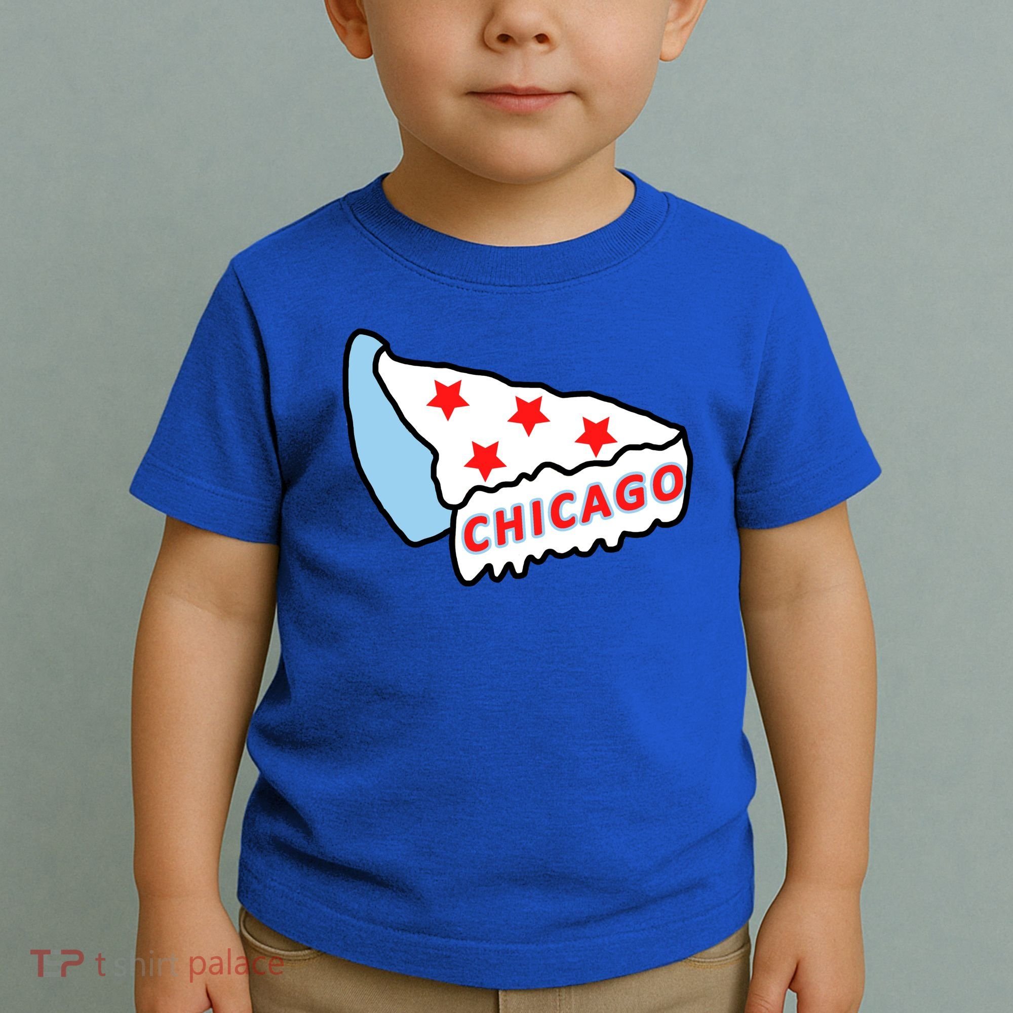 Deep Dish Chicago Pizza Flag Toddler T-Shirt