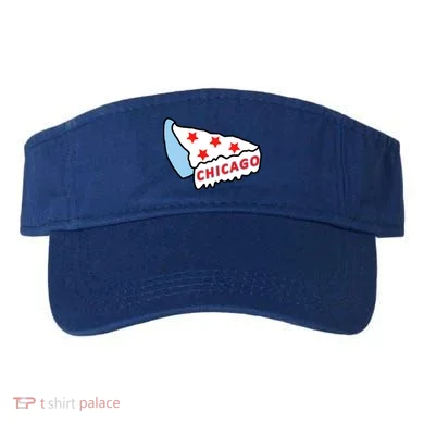 Deep Dish Chicago Pizza Flag Visor