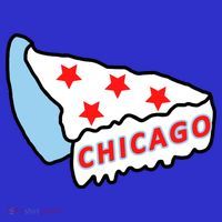 Deep Dish Chicago Pizza Flag Women's T-Shirt thumb 6