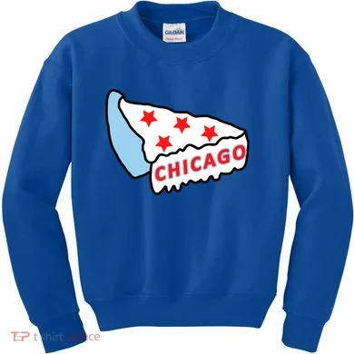 Deep Dish Chicago Pizza Flag Kids Sweatshirt