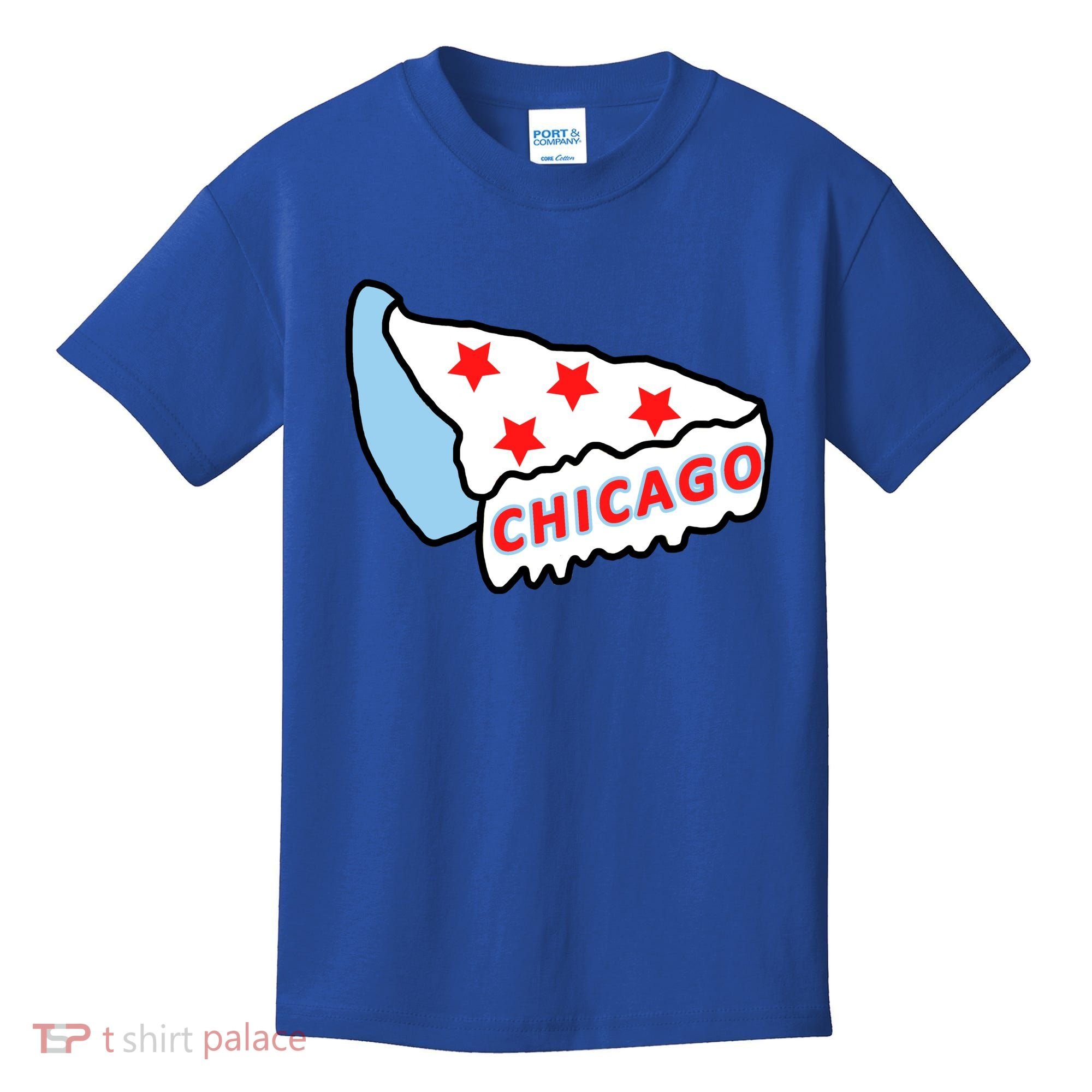 Deep Dish Chicago Pizza Flag Kids T-Shirt