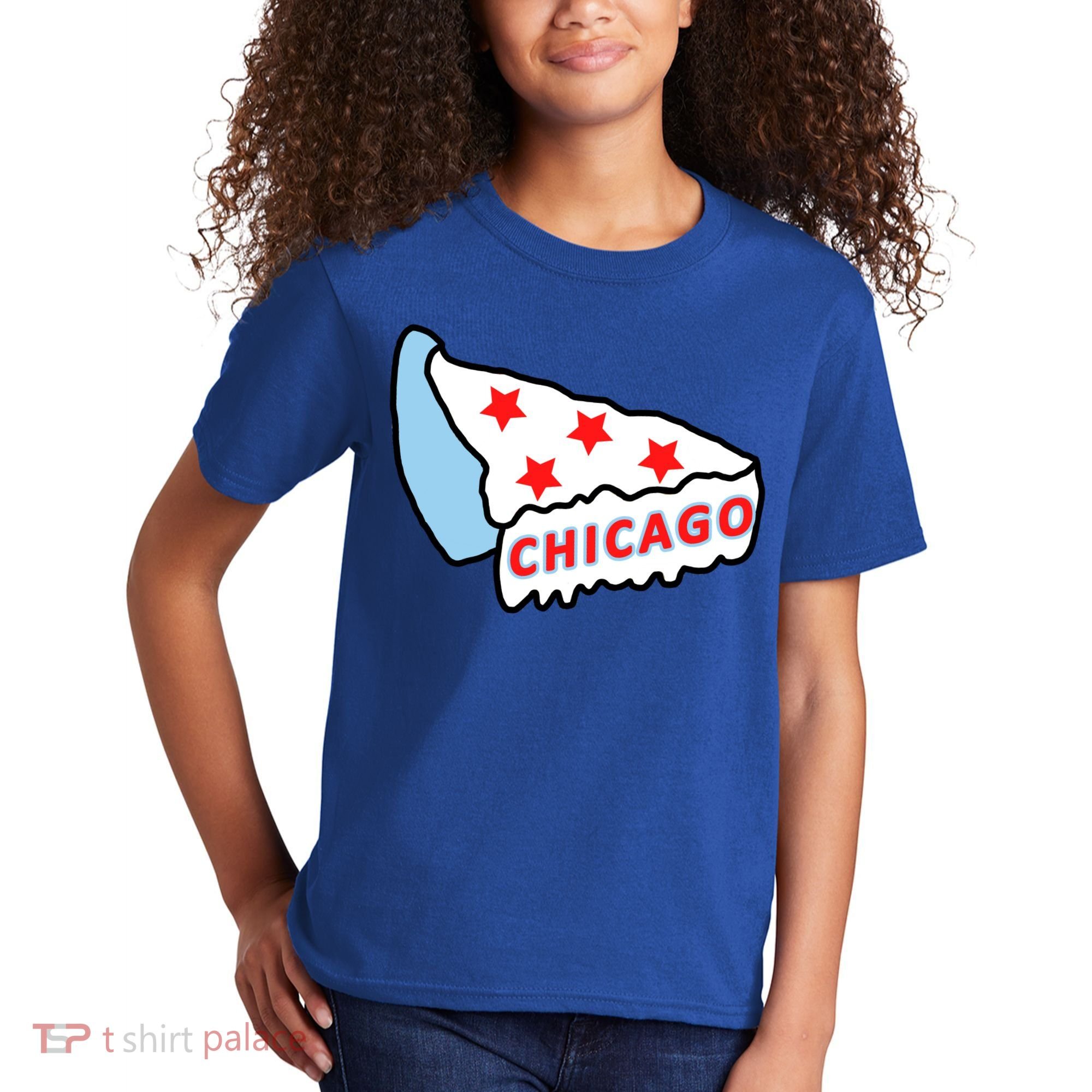 Deep Dish Chicago Pizza Flag Kids T-Shirt