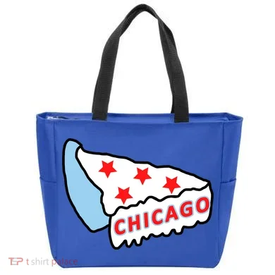 Deep Dish Chicago Pizza Flag Tote Bag