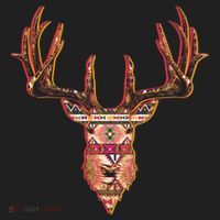 Deer Antlers Wilderness Pattern Women's Sweatshirt thumb 2