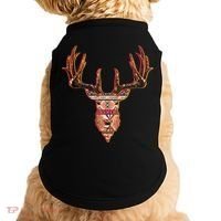 Deer Antlers Wilderness Pattern Doggie Tank thumb 0