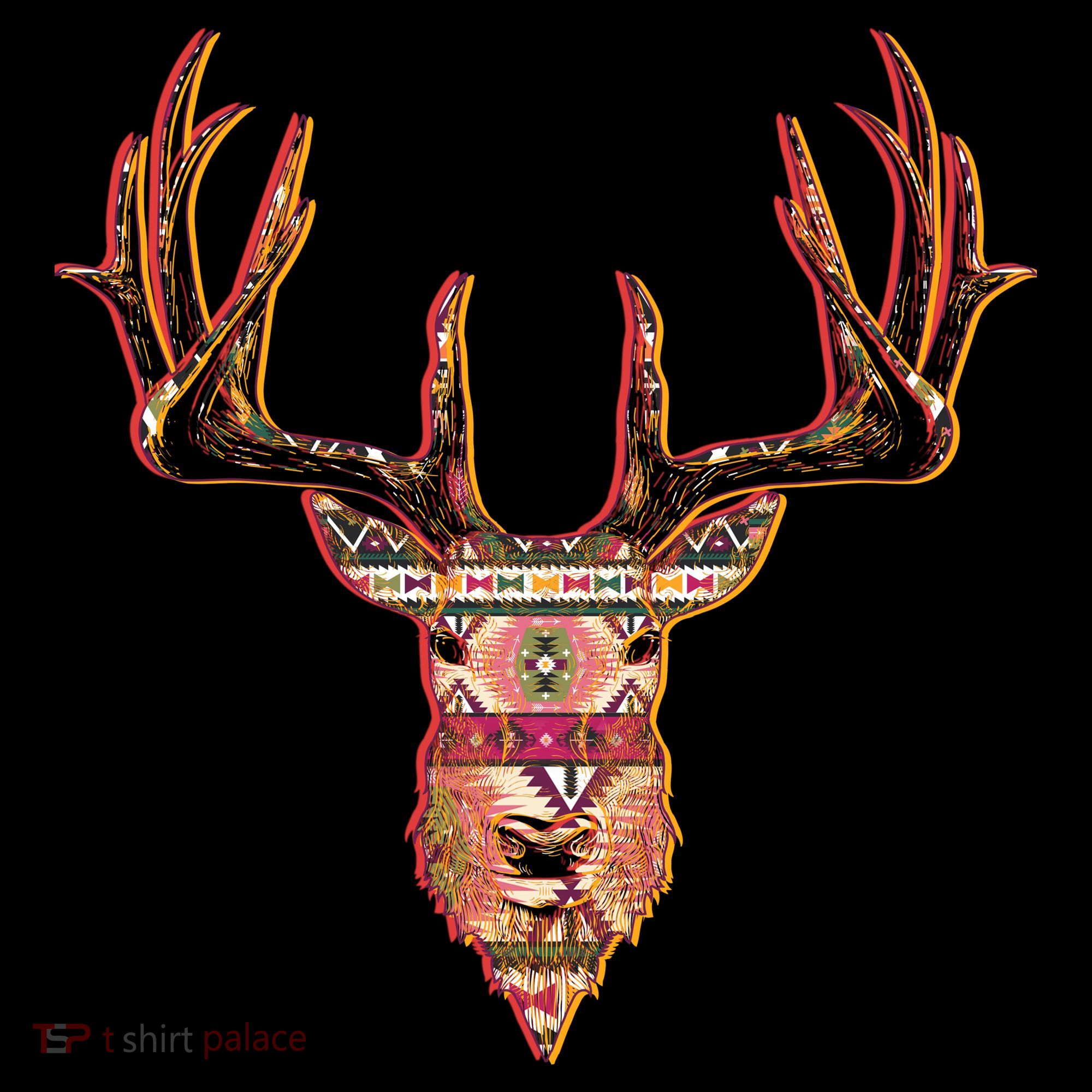 Deer Antlers Wilderness Pattern Doggie Tank