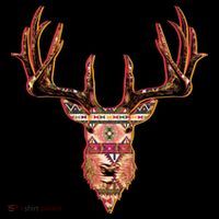 Deer Antlers Wilderness Pattern USA-Made Doggie Bandana thumb 2