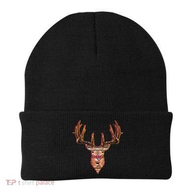 Deer Antlers Wilderness Pattern Beanie