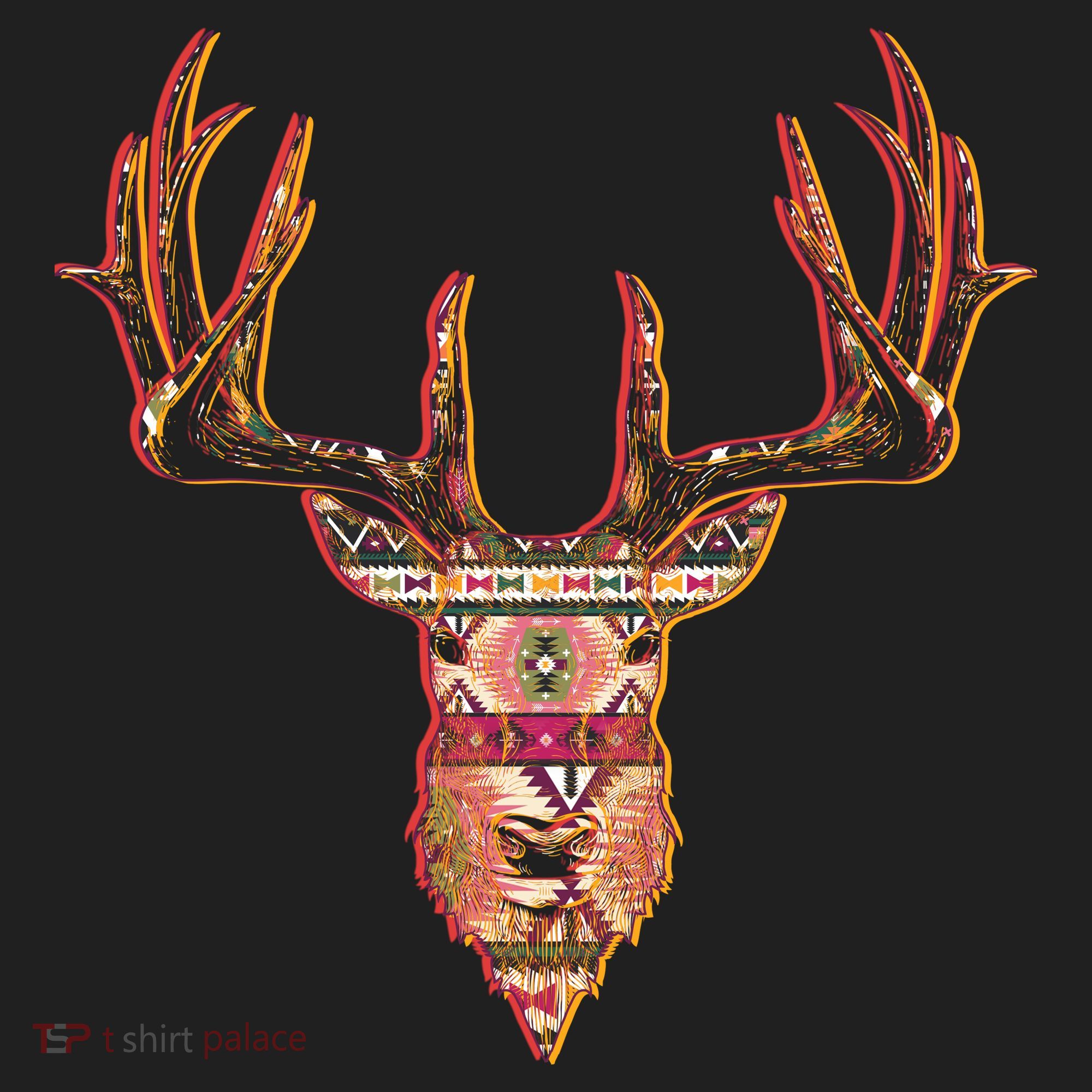 Deer Antlers Wilderness Pattern Tumbler