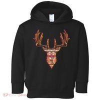Deer Antlers Wilderness Pattern Toddler Hoodie thumb 0