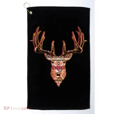 Deer Antlers Wilderness Pattern Golf Towel