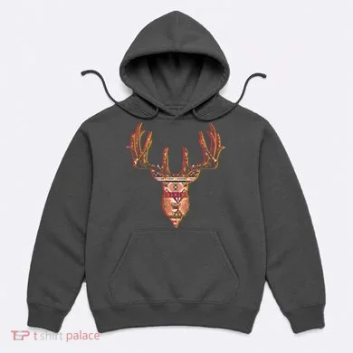 Deer Antlers Wilderness Pattern Hoodie