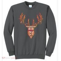 Deer Antlers Wilderness Pattern Sweatshirt thumb 0