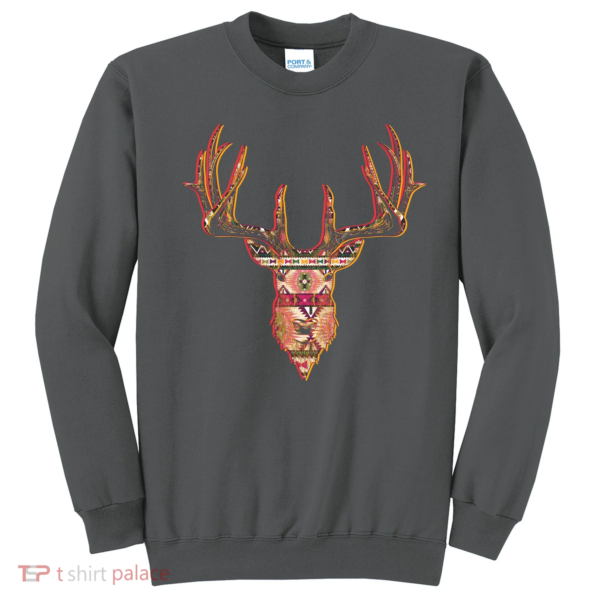 Deer Antlers Wilderness Pattern Sweatshirt