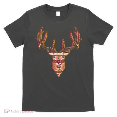 Deer Antlers Wilderness Pattern T-Shirt