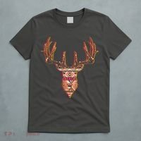 Deer Antlers Wilderness Pattern T-Shirt thumb 5