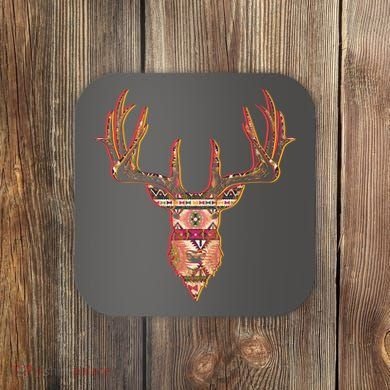 Deer Antlers Wilderness Pattern Coaster