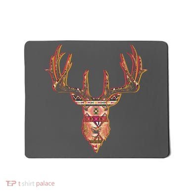 Deer Antlers Wilderness Pattern Mousepad