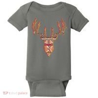Deer Antlers Wilderness Pattern Baby Bodysuit thumb 0
