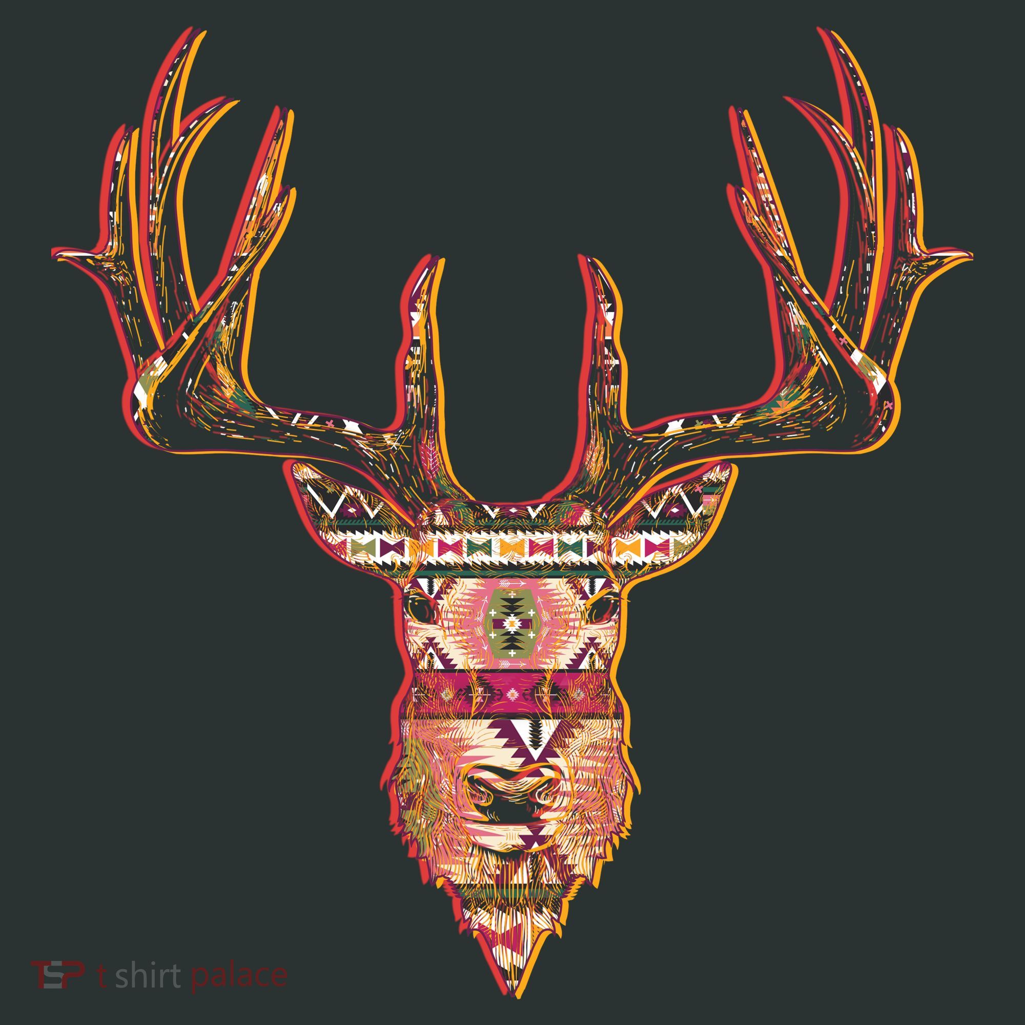 Deer Antlers Wilderness Pattern Baby Bodysuit