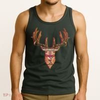 Deer Antlers Wilderness Pattern Tank Top thumb 3