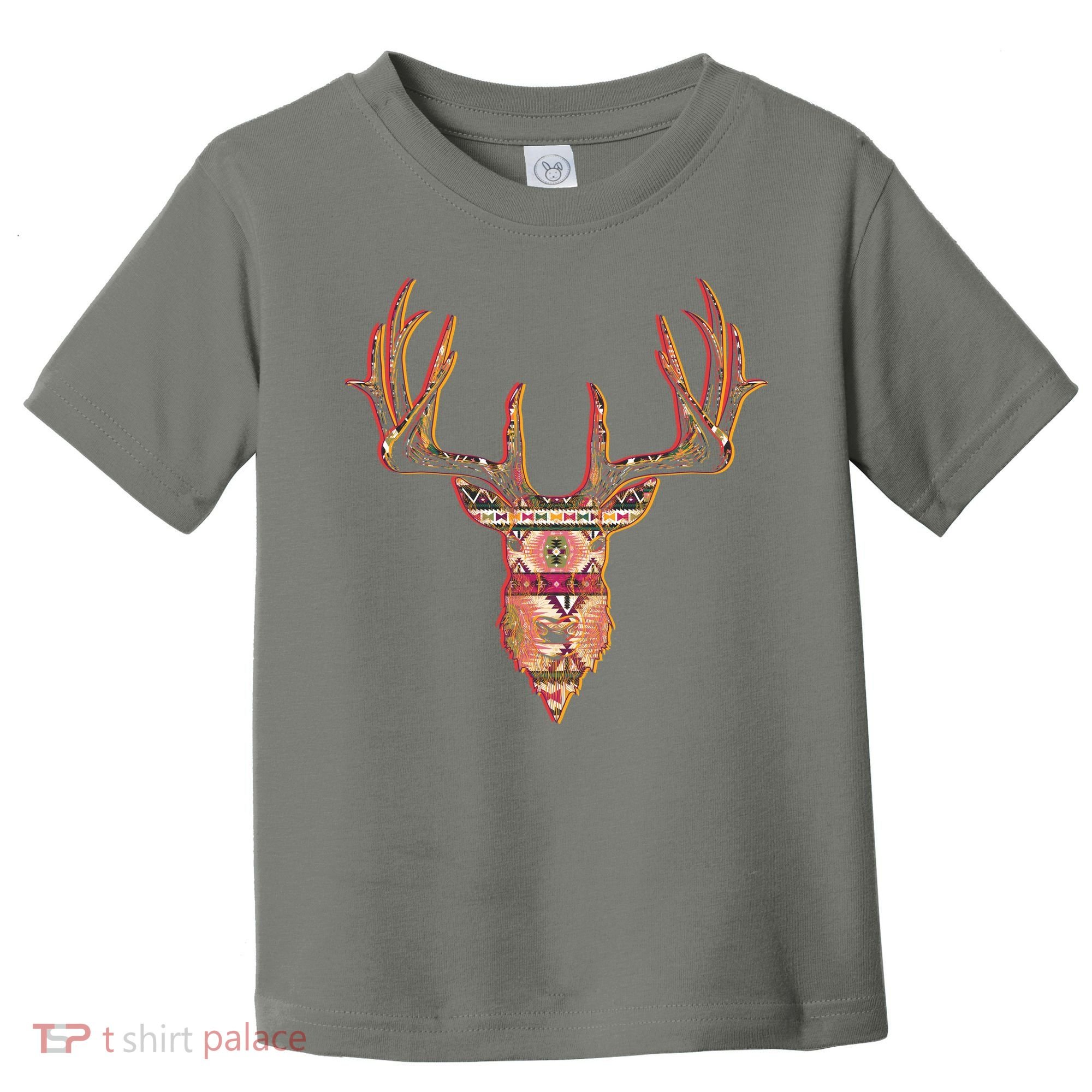 Deer Antlers Wilderness Pattern Toddler T-Shirt