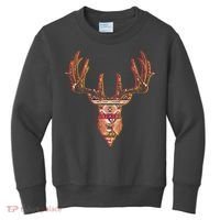Deer Antlers Wilderness Pattern Kids Sweatshirt thumb 0