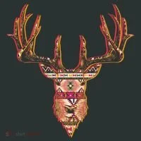 Deer Antlers Wilderness Pattern Kids T-Shirt thumb 4