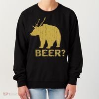 Deer Bear Beer Moose Elk Hunting Funny Women's Sweatshirt thumb 0