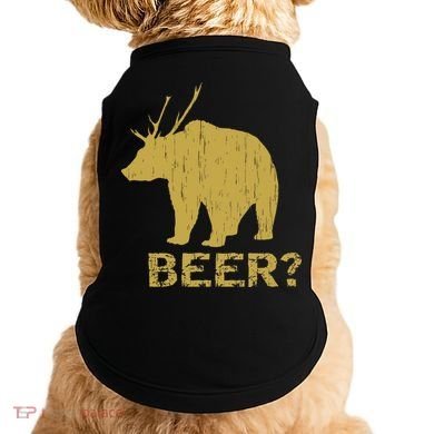 Deer Bear Beer Moose Elk Hunting Funny Doggie Tank