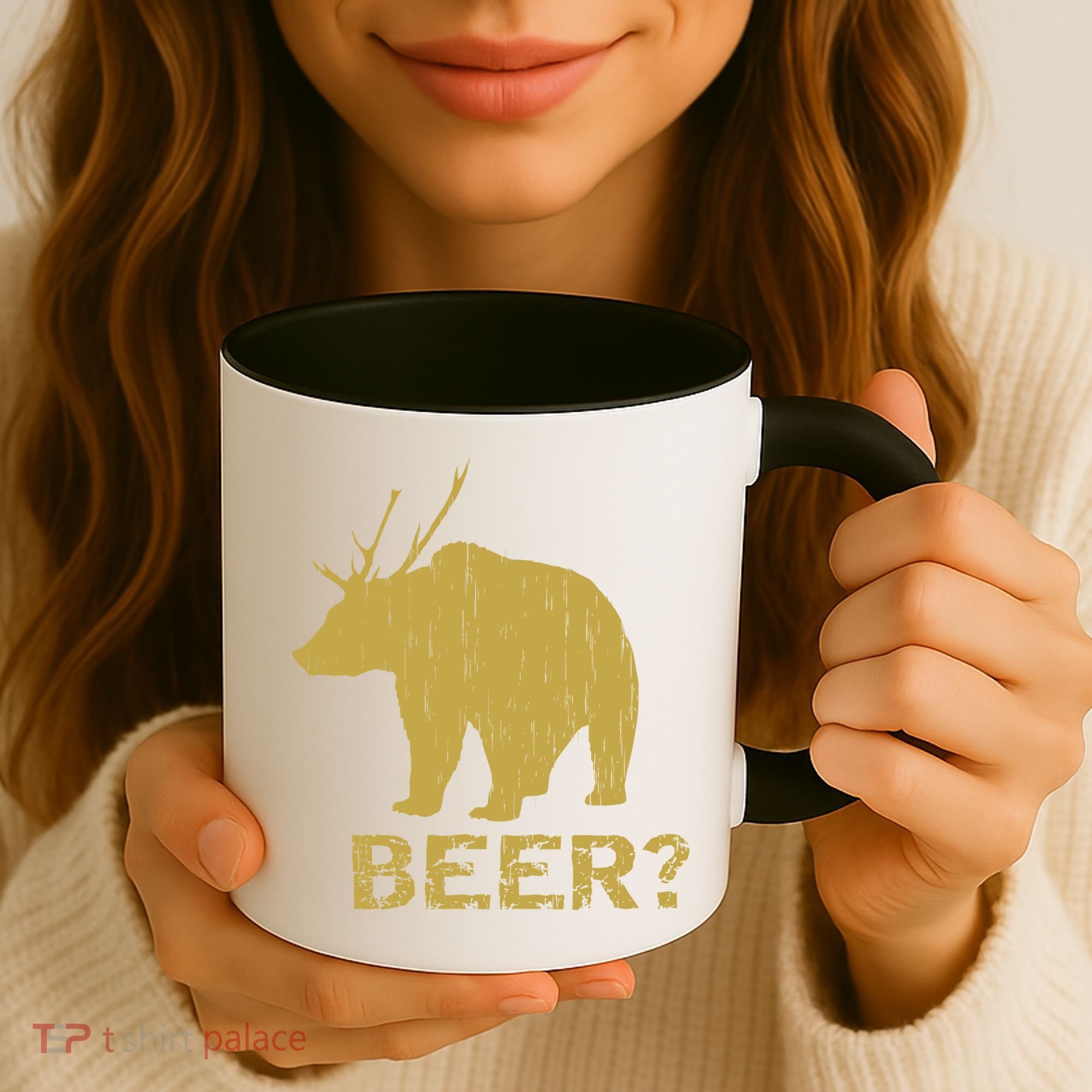 Deer Bear Beer Moose Elk Hunting Funny Coffee Mug