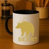 Deer Bear Beer Moose Elk Hunting Funny Coffee Mug thumb 4