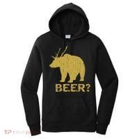 Deer Bear Beer Moose Elk Hunting Funny Women's Hoodie thumb 0