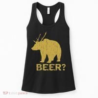 Deer Bear Beer Moose Elk Hunting Funny Women's Tank Top thumb 0