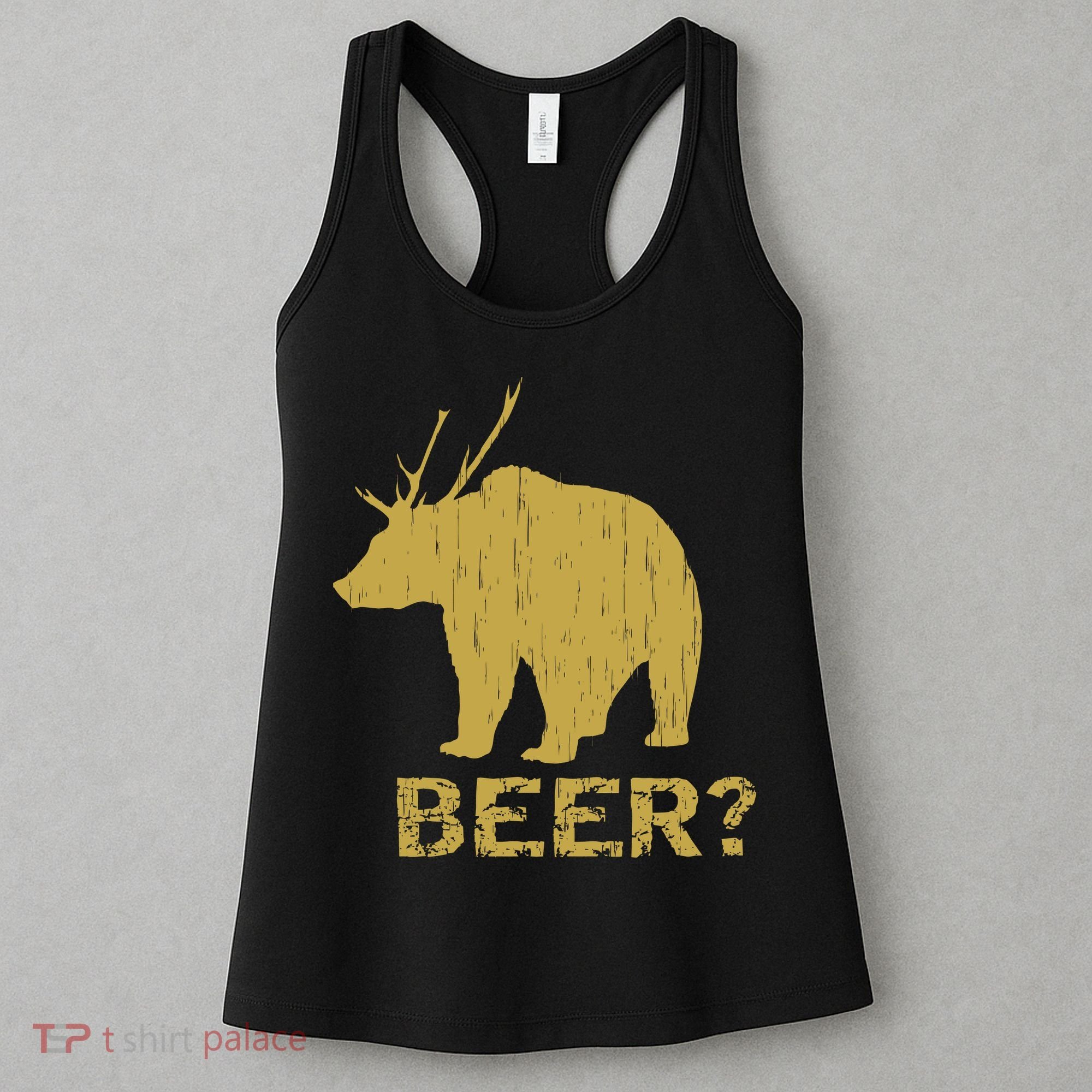 Deer Bear Beer Moose Elk Hunting Funny Women's Tank Top