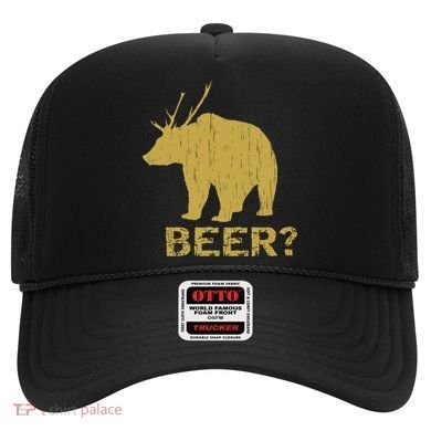Deer Bear Beer Moose Elk Hunting Funny Hat