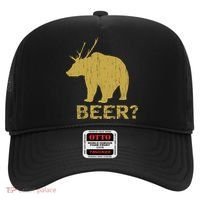 Deer Bear Beer Moose Elk Hunting Funny Hat thumb 0