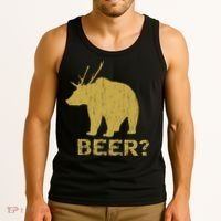 Deer Bear Beer Moose Elk Hunting Funny Tank Top thumb 3