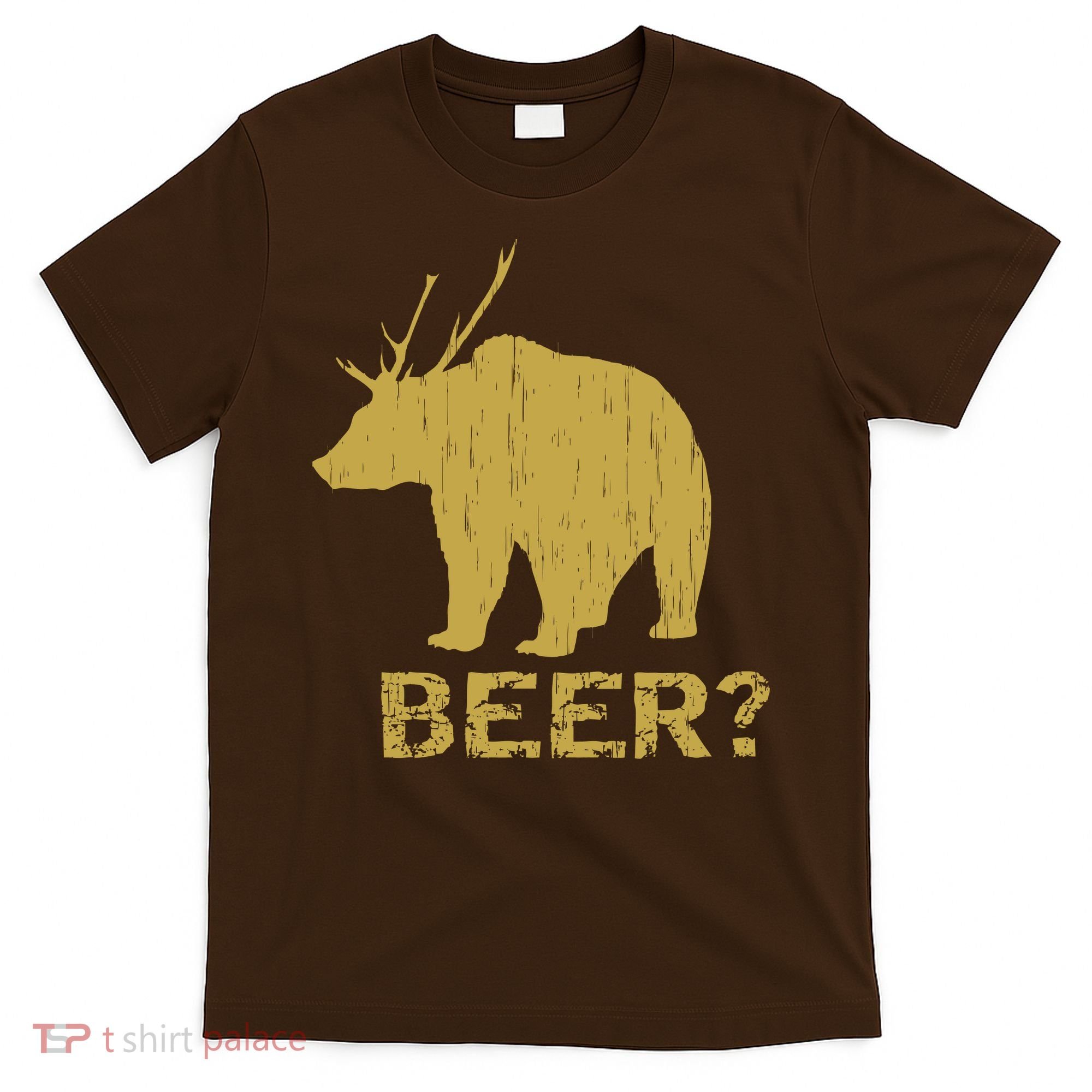 Deer Bear Beer Moose Elk Hunting Funny T-Shirt