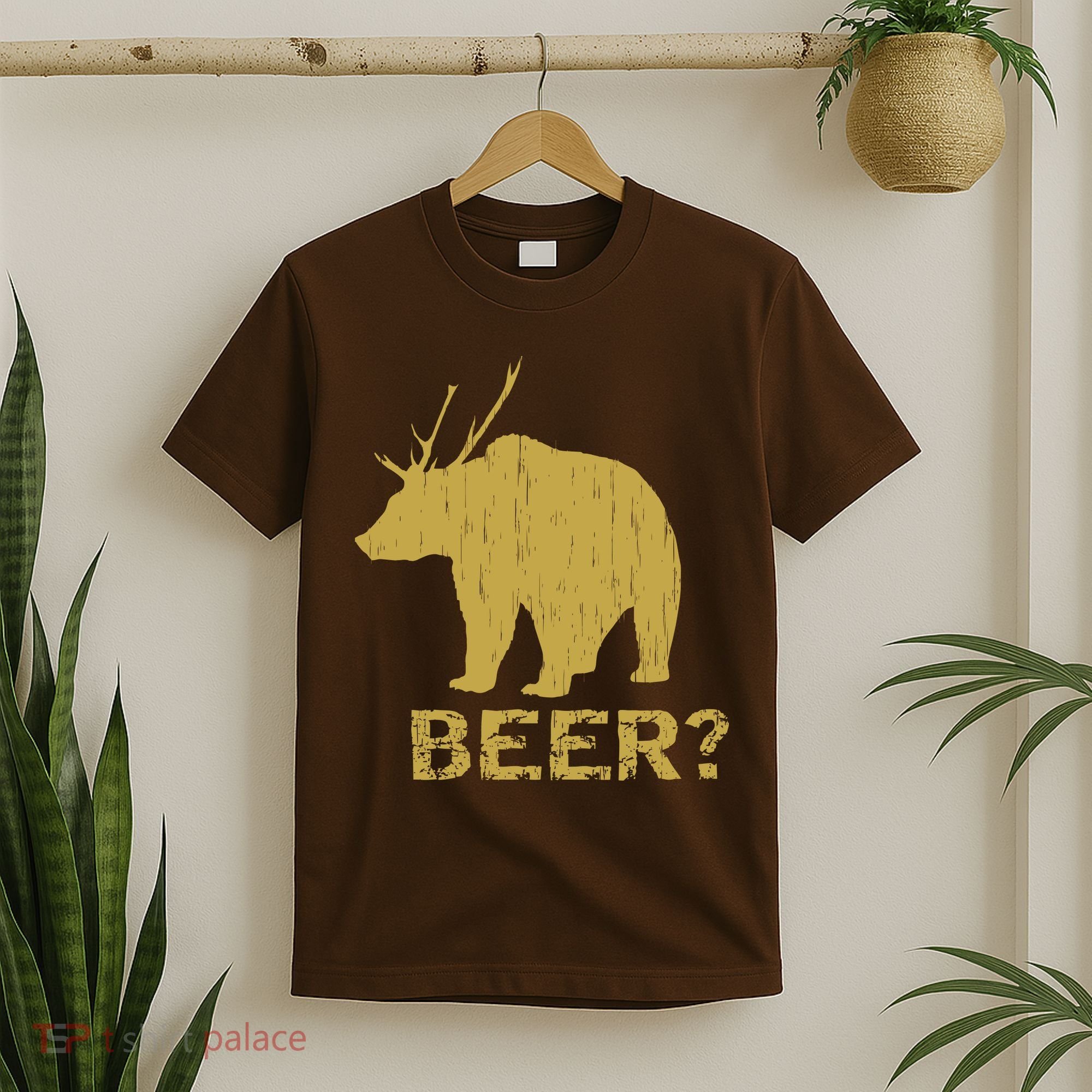 Deer Bear Beer Moose Elk Hunting Funny T-Shirt