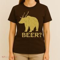 Deer Bear Beer Moose Elk Hunting Funny T-Shirt thumb 4